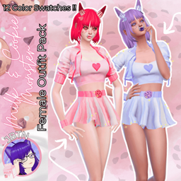 [JBTN] Milk & Cookie Monster Female Outfit logo