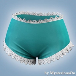 Lace trim high waist swim shorts project image