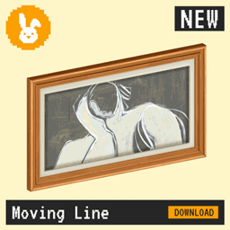 Raster Rabbit: Daily Drop - Moving Line | FUTURE VISIONS Abstract Collection (3 New Paintings)
