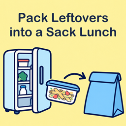 Pack Leftovers into a Sack Lunch logo