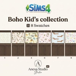 Updated_Boho Kid's Collection – Panelled Wallpaper Set +2 swatches project image