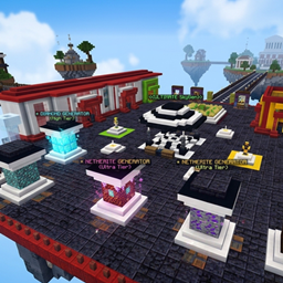PlayZerMc's SkyGen | Economy, Tiered Gens & PvP Arena [Bedrock/MCPE] logo