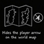 Hide World Map Player Arrow logo