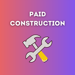 Paid construction  logo