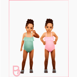Toddler Swimsuit - Coconuts - Girl project image