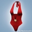 Starfish plunge halter swimsuit logo