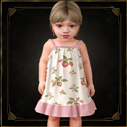 Infant - Airy sundress with thin straps and contrast frill hem project image