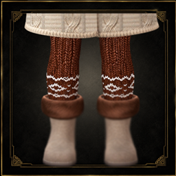 Toddler - Cozy knitted tights with charming winter patterns project image