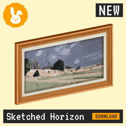 Raster Rabbit: Daily Drop - Sketched Horizon | FUTURE VISIONS Landscape Collection (3 New Paintings)