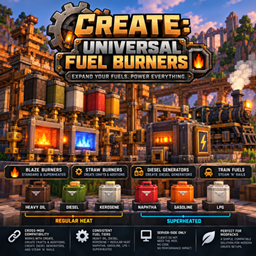 Create: Universal Fuel Burners logo
