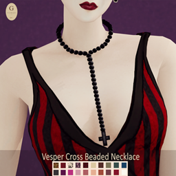 Vesper Cross Beaded Necklace project image