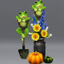 frog flower pot logo
