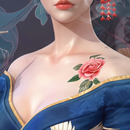 S-Club  Geisha Flower Tattoo logo