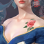 S-Club  Geisha Flower Tattoo logo