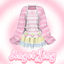 【AngelJing】Stripe Strawberry Ruffle Outfit logo
