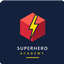 Superhero academy logo