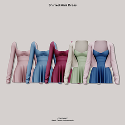 [cocomint]  Shirred Mini Dress project image
