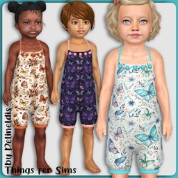 Toddler Cute Butterflies Playsuits project image