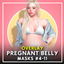 Pregnant belly masks #4-11 OVERLAY logo