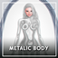 Metalic full body mask logo