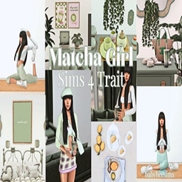Matcha Girl | Sims 4 Trait by babybeesims / Spanish translation by GatamolLunastra project image