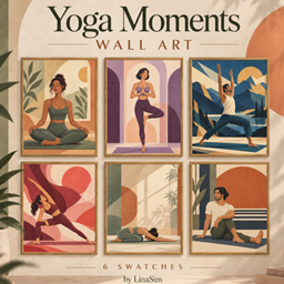 Yoga Moments Wall Art logo