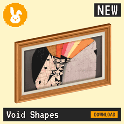 Raster Rabbit: Daily Drop - Void Shapes | DEEP SHADOW Abstract Collection (3 New Paintings)
