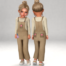 Layla - Toddler mini overall jumpsuit (sweet cashmere set) project image
