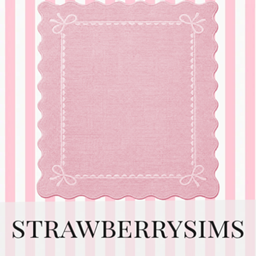 pastel ribbon rug by strawberrysims project image