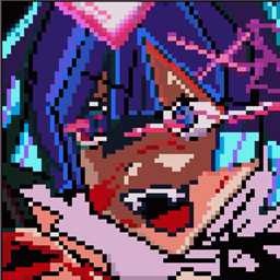 Cursed Fate Blue Oni (Rem Rezero) logo