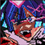 Cursed Fate Blue Oni (Rem Rezero) logo