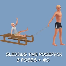 [F] Sledding Time Posepack project image