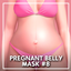 Pregnant belly mask #8 logo