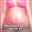 Pregnant belly mask #9 logo