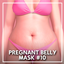 Pregnant belly mask #10 logo
