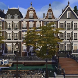Amsterdam Canal Townhouses | No CC logo
