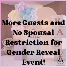Gender Reveal Event - Less Restrictions logo