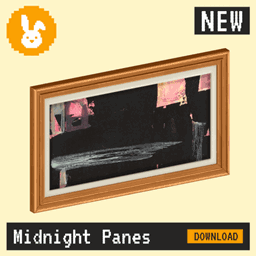 Raster Rabbit: Daily Drop - Midnight Panes | DEEP SHADOW Abstract Collection (3 New Paintings)