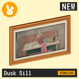 Raster Rabbit: Daily Drop - Dusk Sill | DEEP SHADOW Still Life Collection (3 New Paintings)