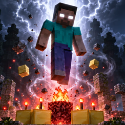 The Return of the Overlord Herobrine logo