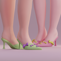 Blossom Bow Mules 🌸 logo