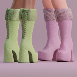 Platform Laced Boots logo