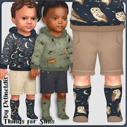 Infants Dark Spooky Socks logo