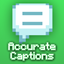 Accurate Captions logo