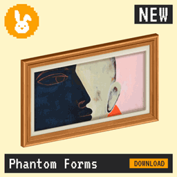 Raster Rabbit: Daily Drop - Phantom Forms | DEEP SHADOW Abstract Collection (3 New Paintings) logo