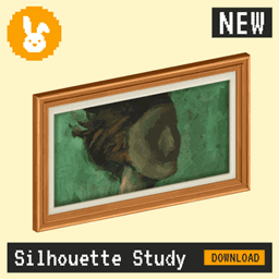 Raster Rabbit: Daily Drop - Silhouette Study | DEEP SHADOW Portrait Collection (3 New Paintings)