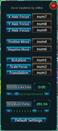 Decor Keybinds