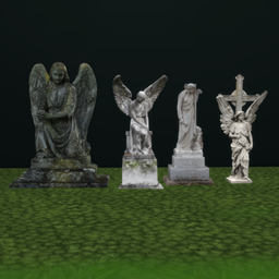 Statue, sculpture collection (angel) logo