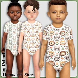 Toddler Nursery Animals Bodysuit logo