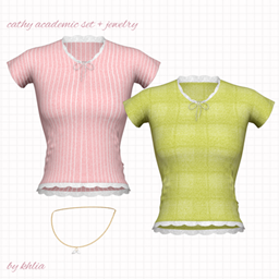 [khlia] cathy academic top + jewelry project image